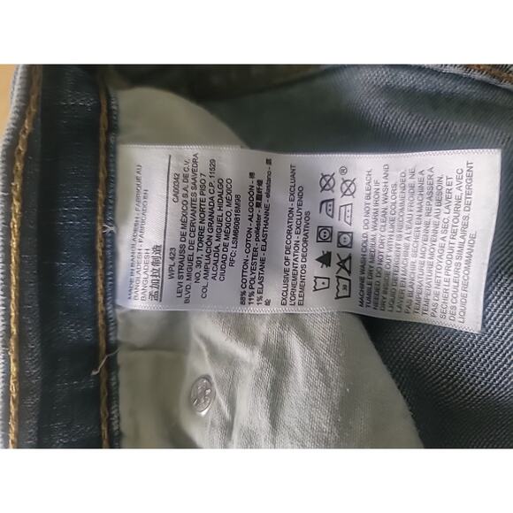 Signature by Levi Strauss Men's Size 38 x 30 Relaxed Jeans - Blue Stretch - Picture 10 of 12